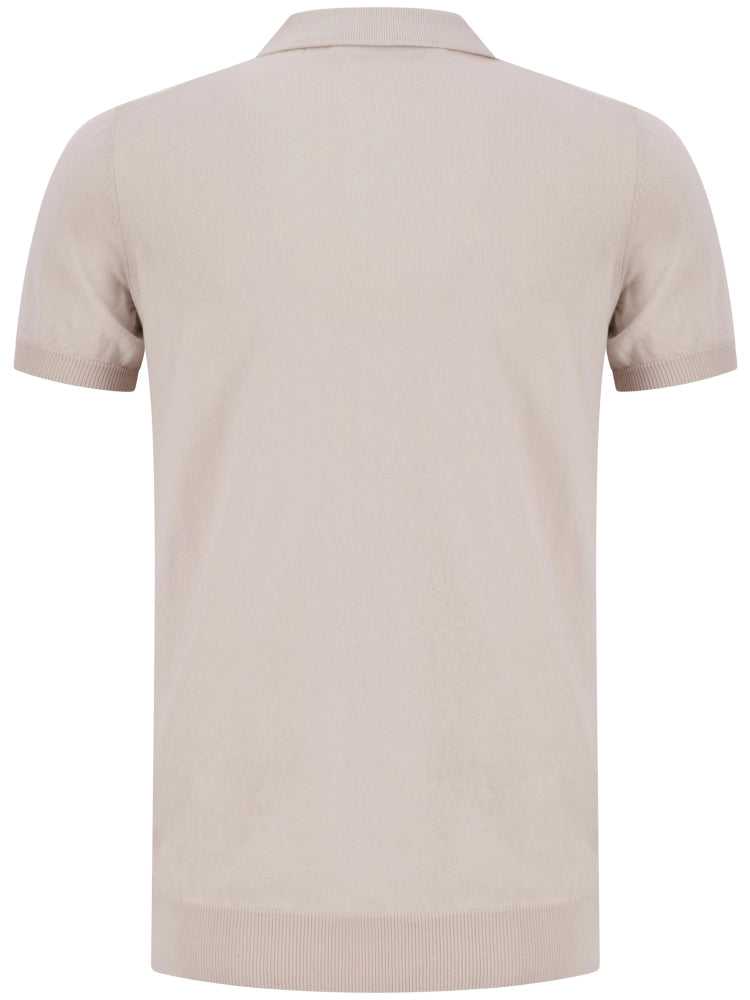 Polo in maglia fresh cotton beige 57119/20615 010 GRAN SASSO 