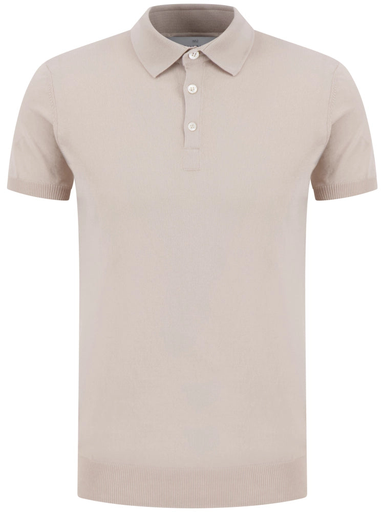 Polo in maglia fresh cotton beige 57119/20615 010 GRAN SASSO 