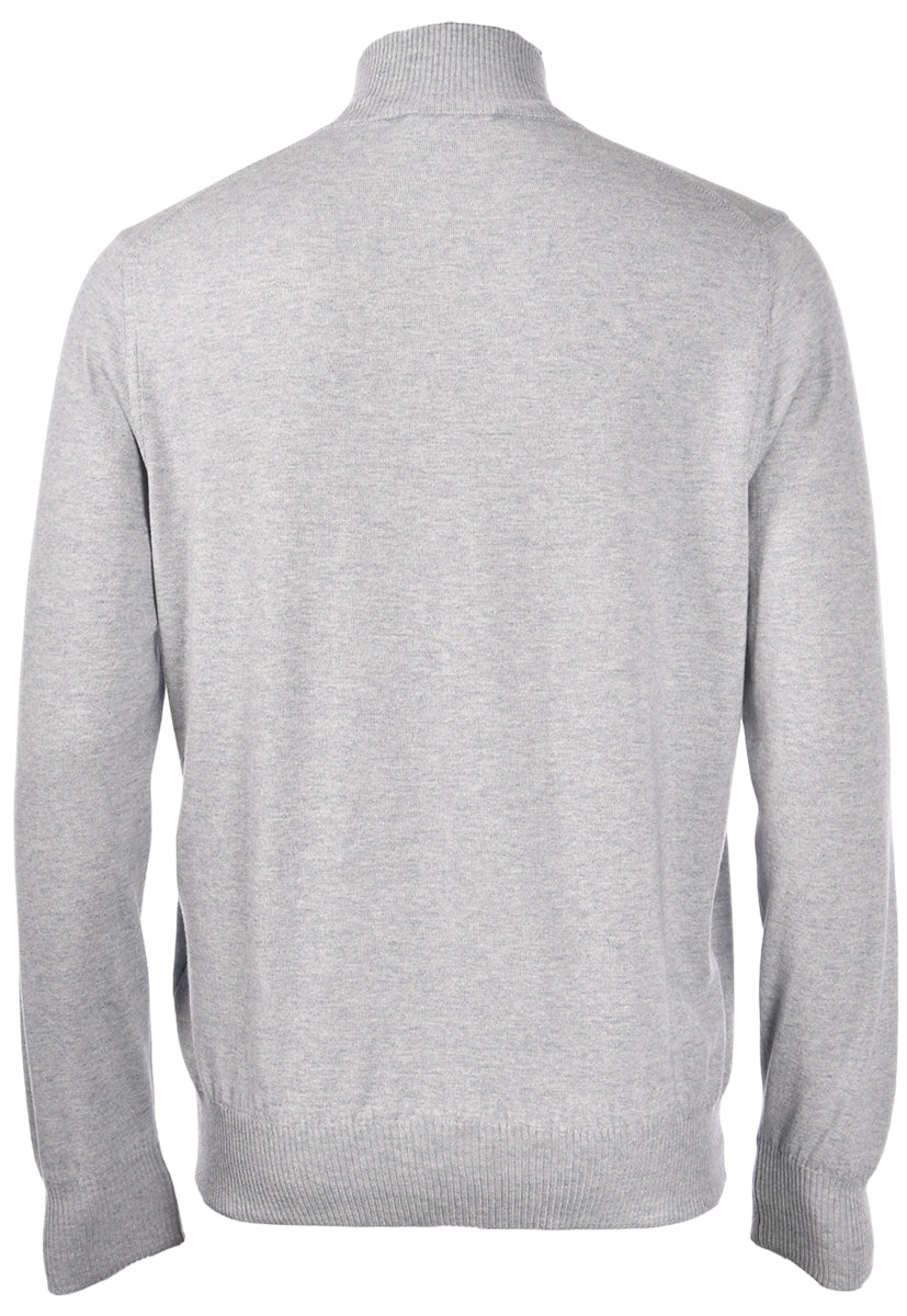 Maglia zip con collo alto grigio 57125/23217 050 GRAN SASSO 