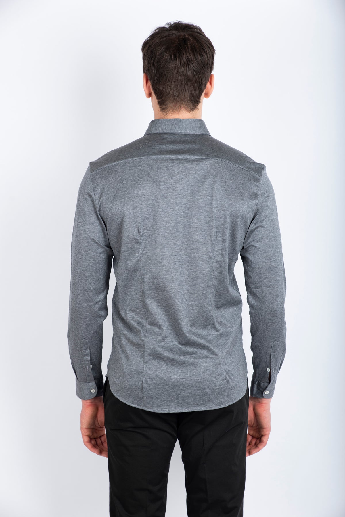 Camicia jersey filo di scozia grigio 60120/74002 059 GRAN SASSO 
