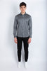 Camicia jersey filo di scozia grigio