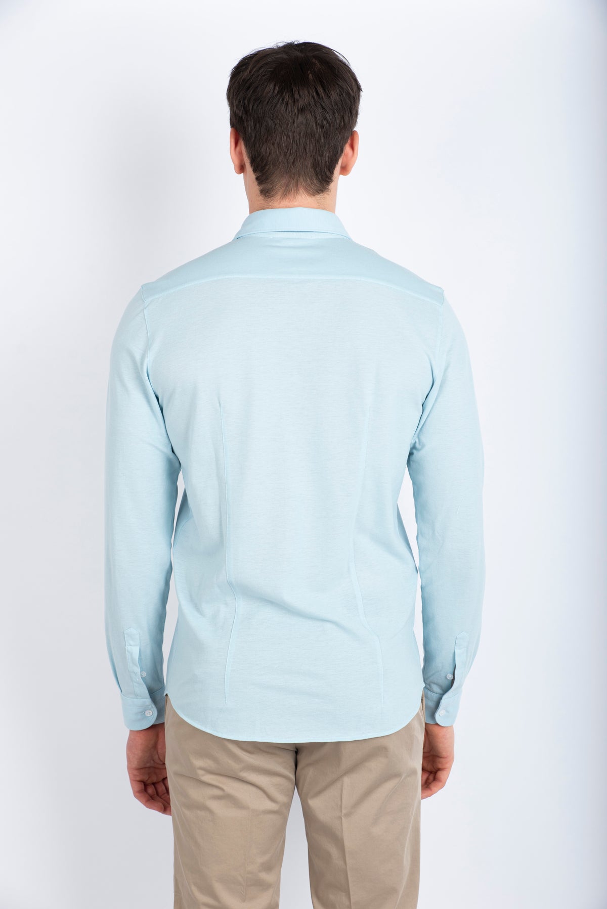 Camicia in piquet azzurro  60120/81402 603 GRAN SASSO 