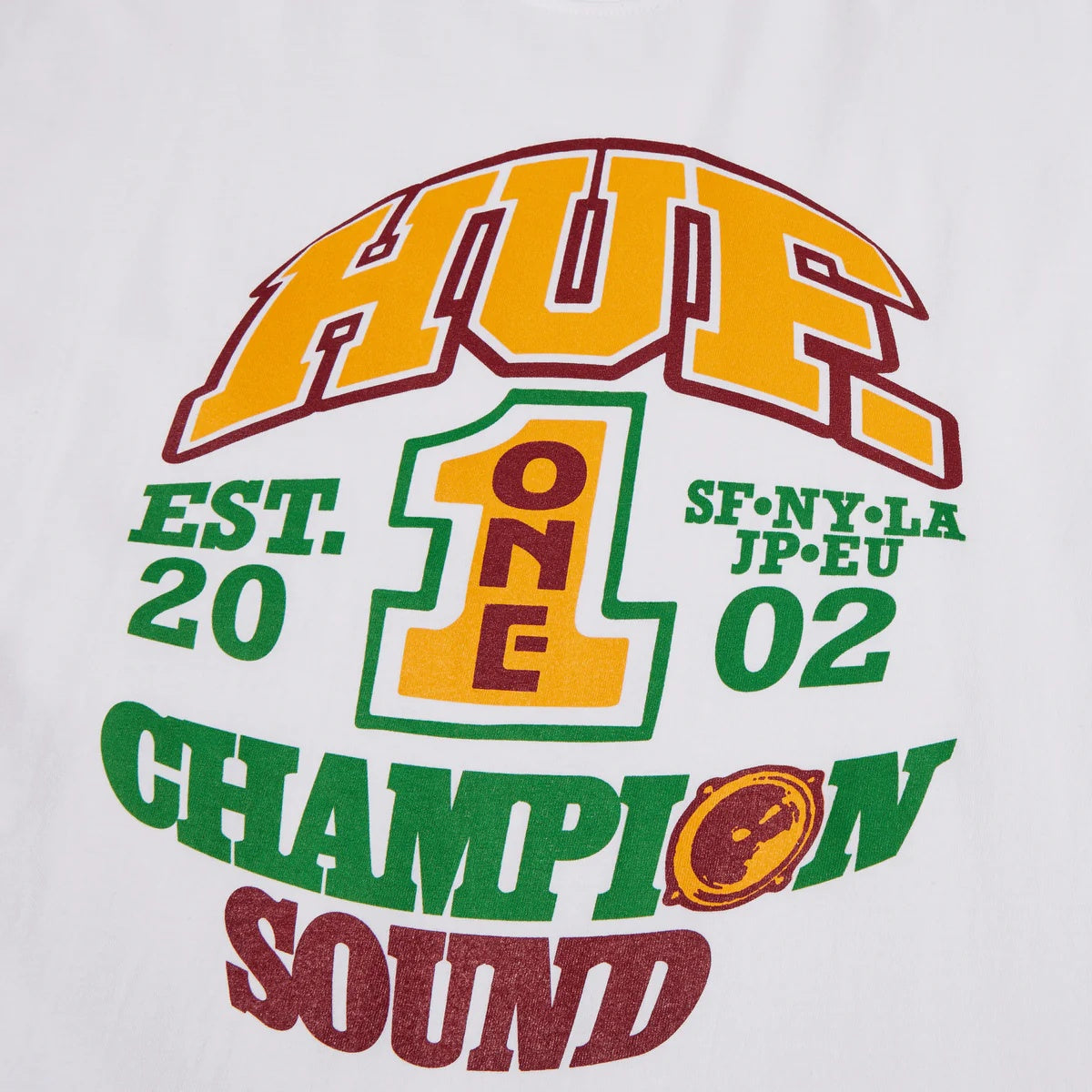 Champion Sound T-Shirt TS02411 WHITE HUF 