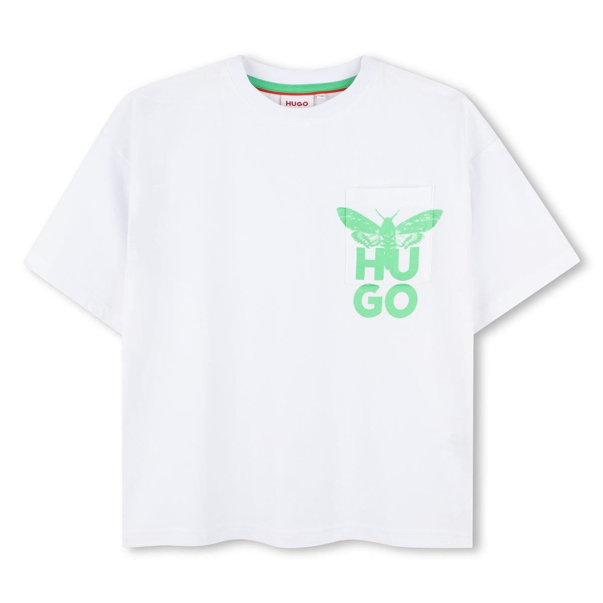 T-shirt grafica con falena G00340 10PA HUGO 