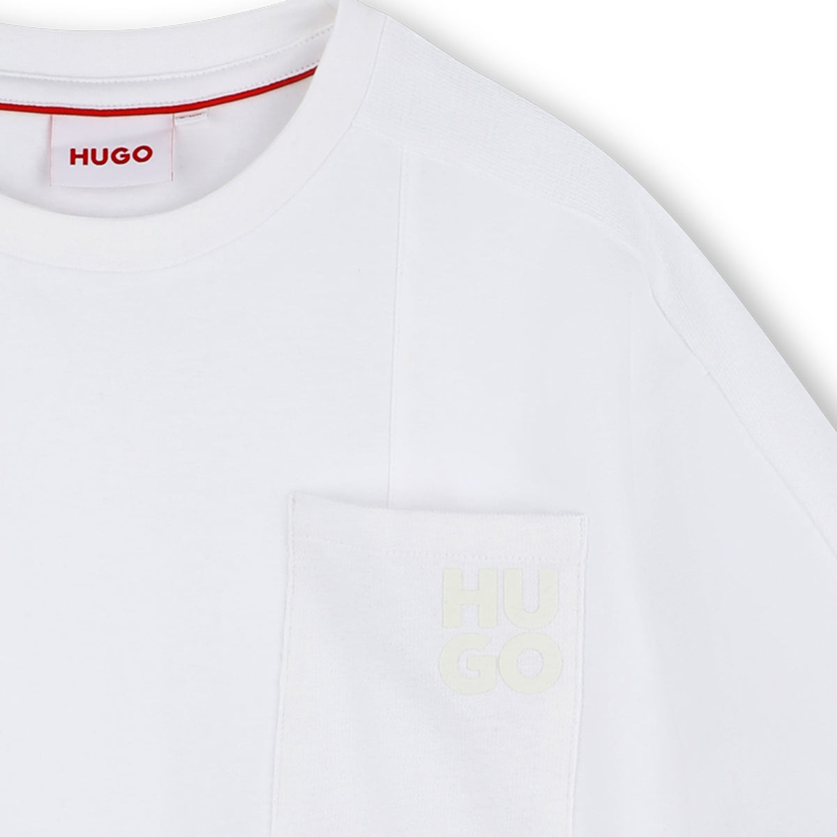 T-shirt con tasca applicata G00342 10P HUGO 