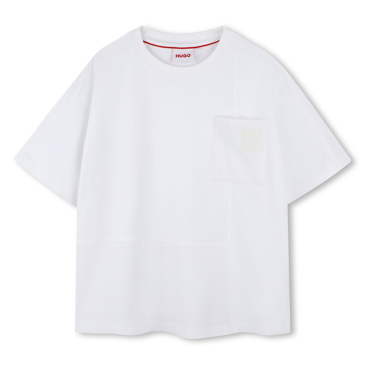 T-shirt con tasca applicata G00342 10P HUGO 