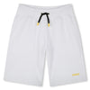 Shorts logo stampa con fiamme sul retro