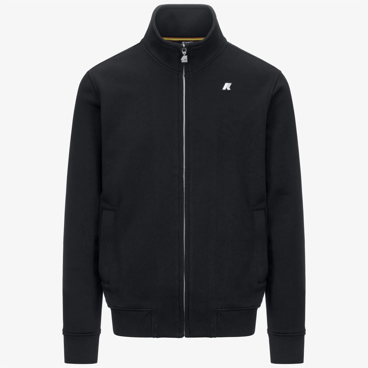 Giacca in pile casual da uomo blu con collo alto e tasche K31366W K89 K-WAY 