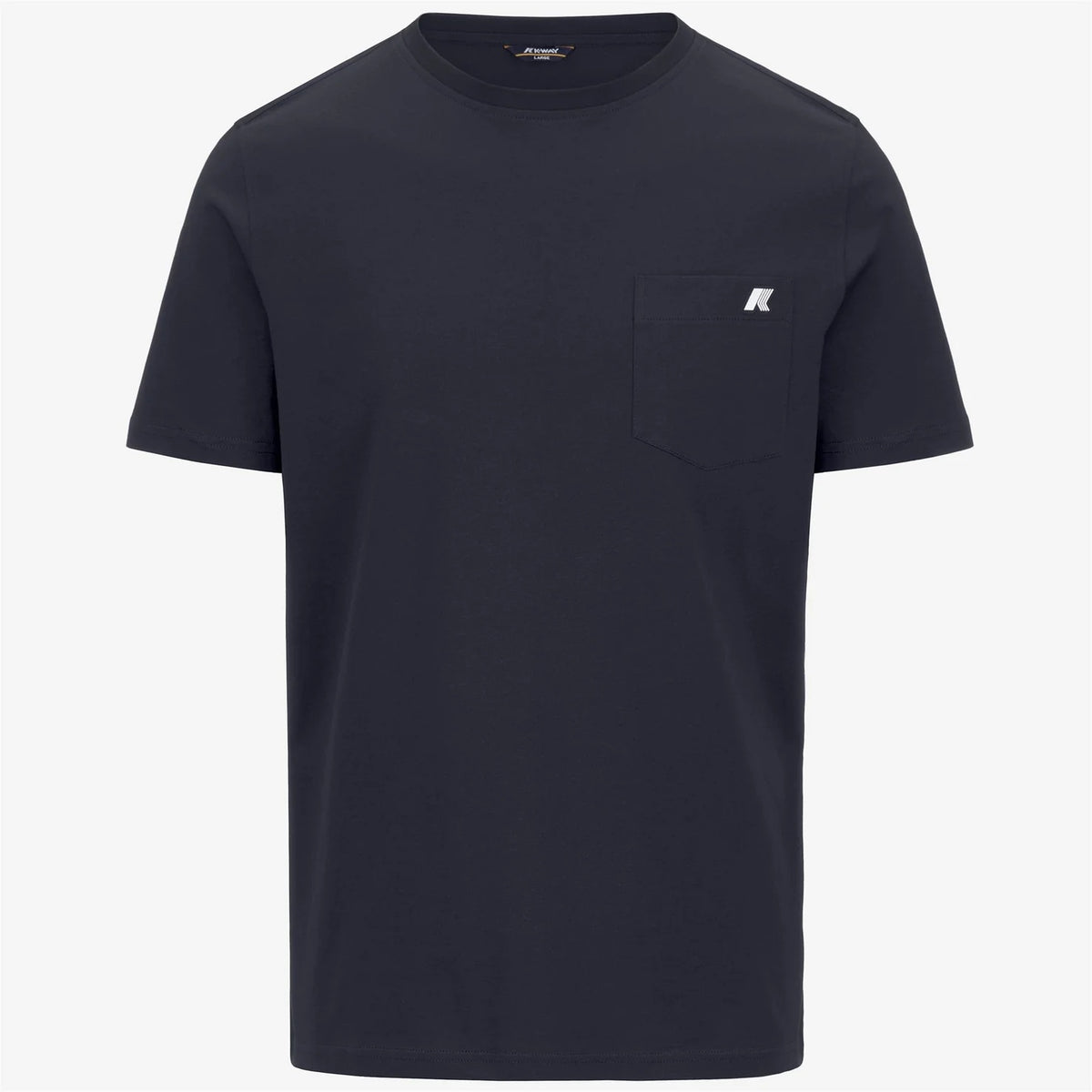 T-Shirt in Cotone Slim Fit Uomo blu con Taschino K31368W K89 K-WAY 