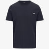 T-Shirt in Cotone Slim Fit Uomo blu con Taschino
