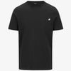 T-Shirt in Cotone Slim Fit Uomo nero con Taschino