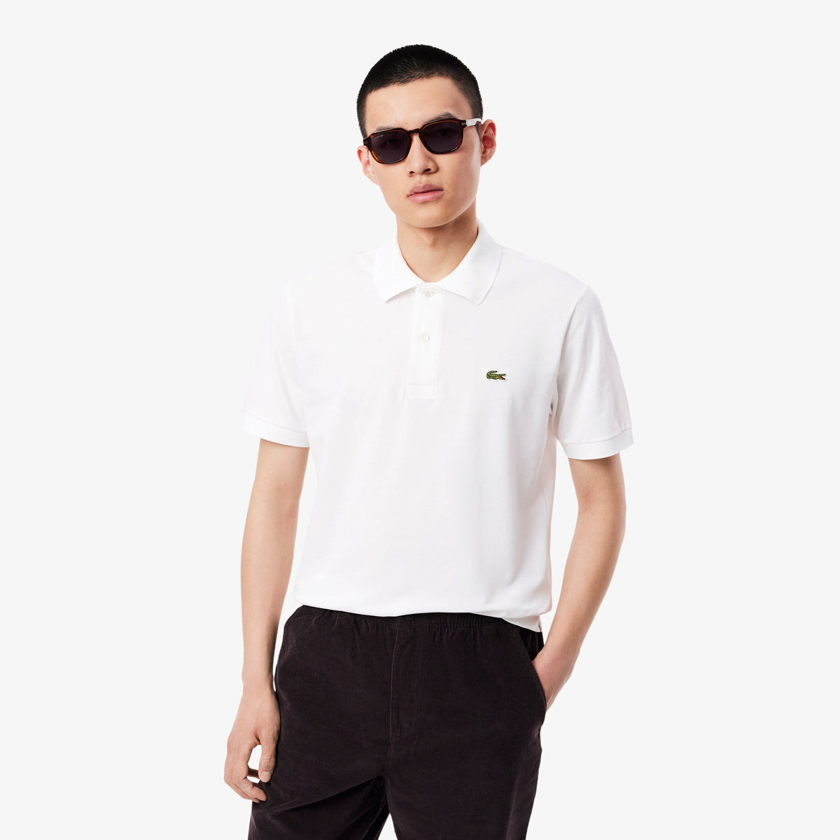 Polo in piquè di cotone classic fit PH9851 001 LACOSTE 