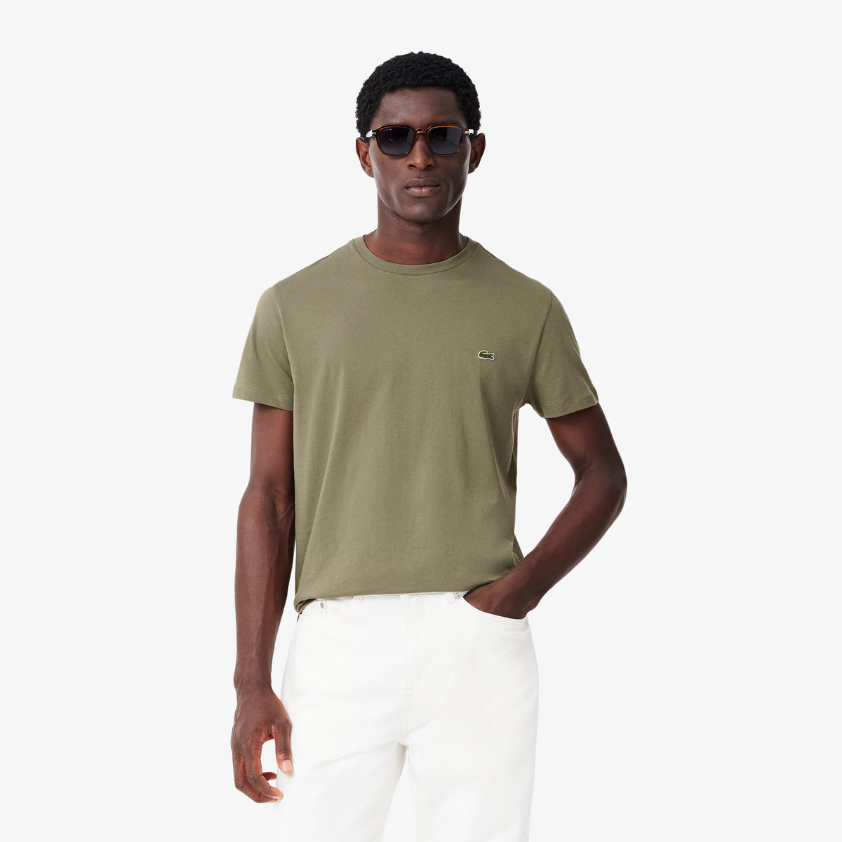 T-shirt in cotone Pima TH6709 BMY LACOSTE 