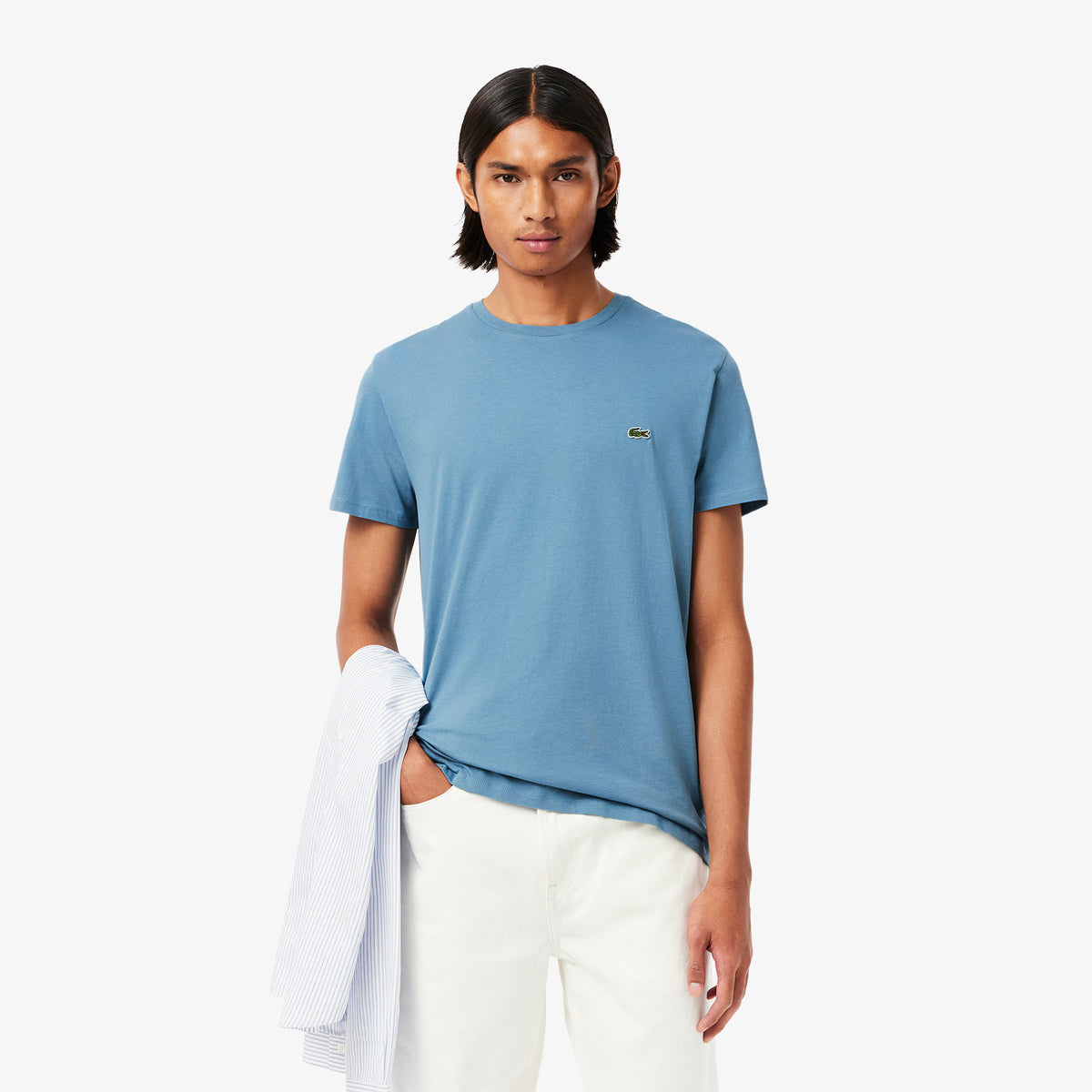 T-shirt in cotone Pima TH6709 HD9 LACOSTE 