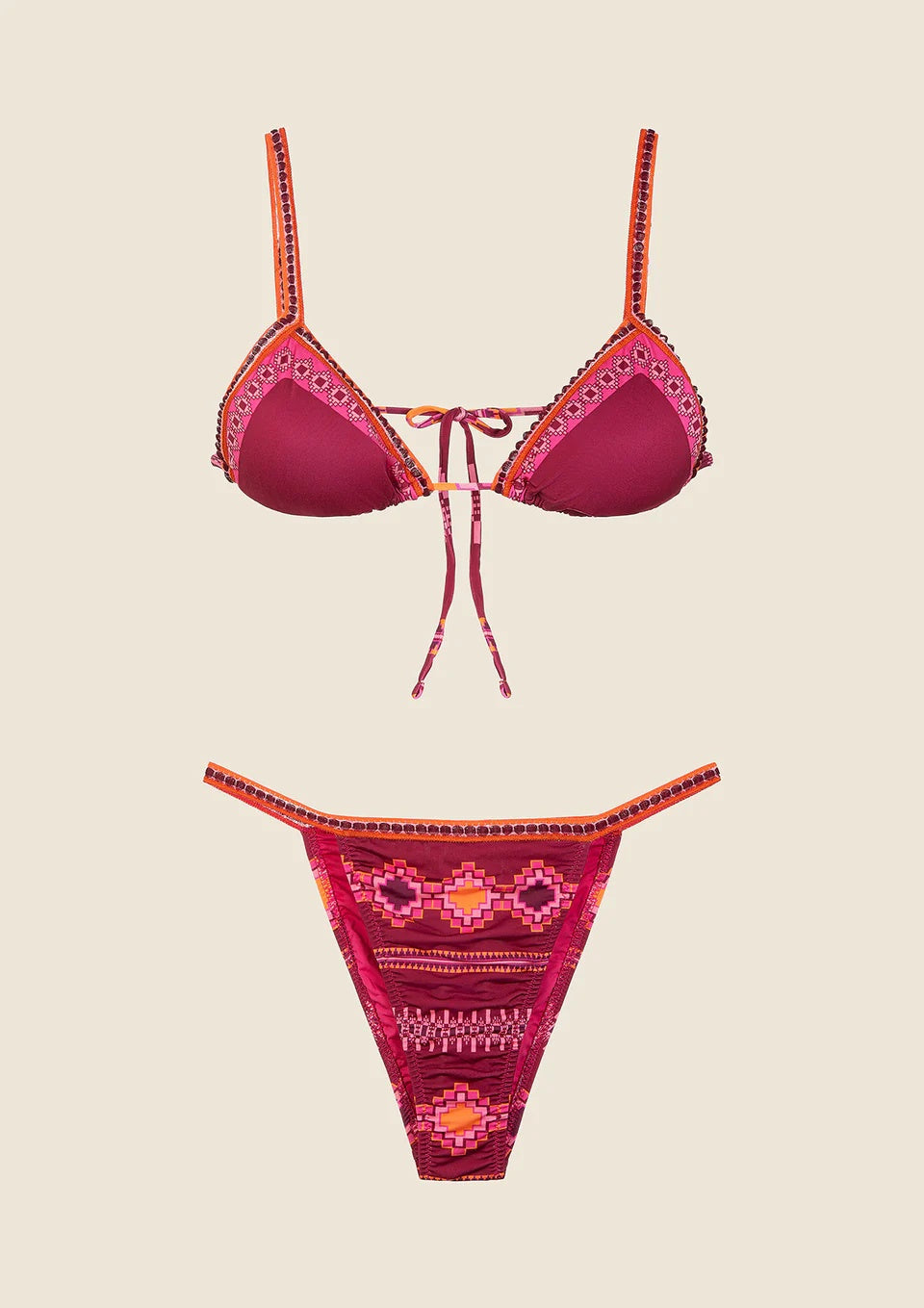 Bikini Donna Triangolo con Slip Regolabile Fantasia MF250600 X27 ME FUI 