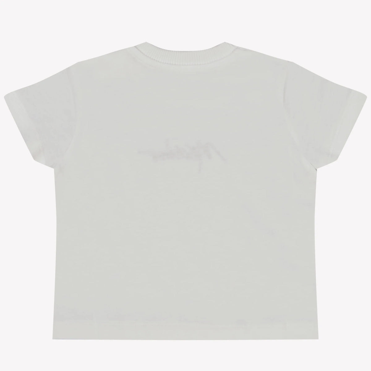 T-shirt logo lettering ricamo MQM047LAA01 10101 MOSCHINO BABY 