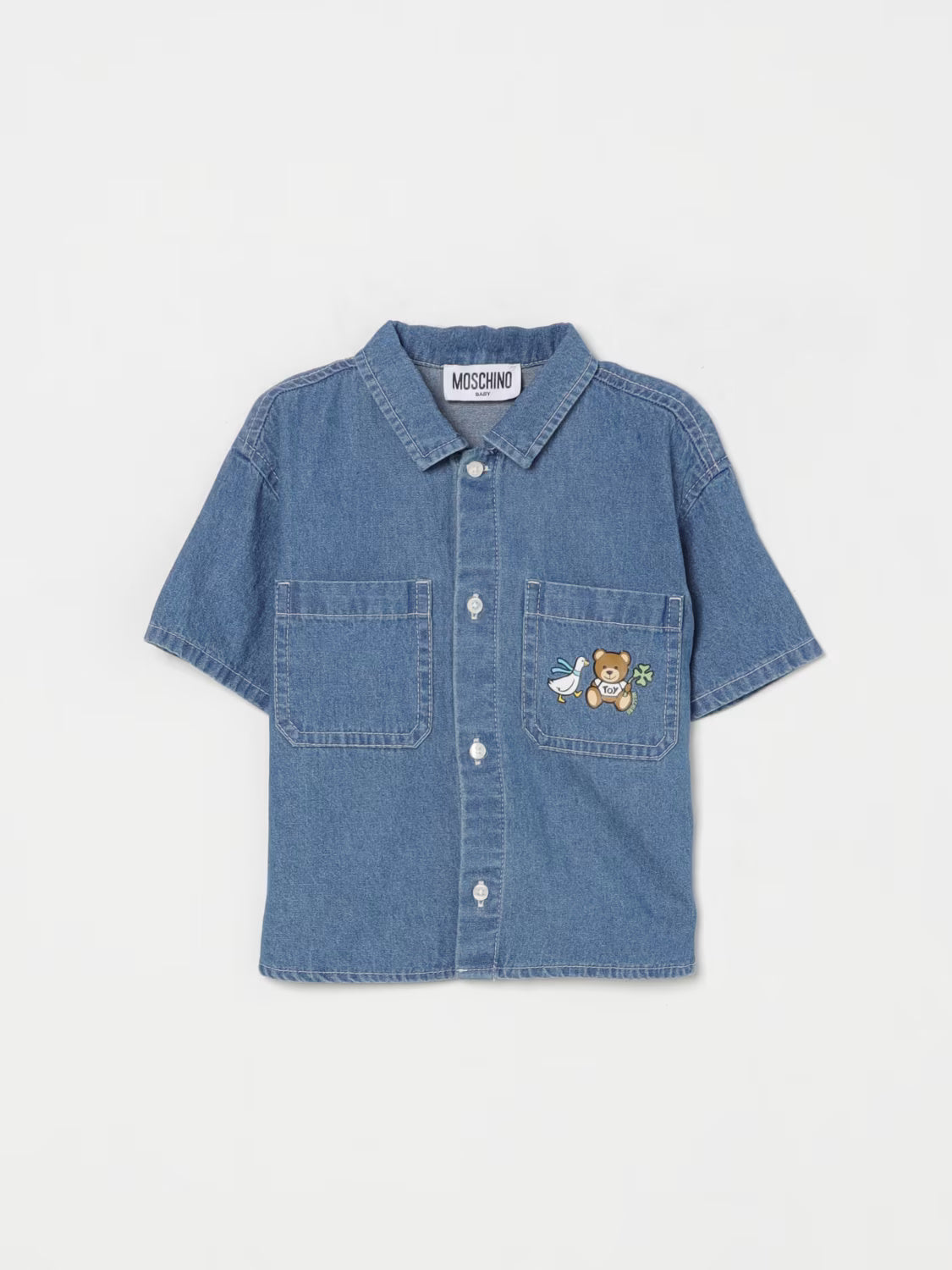 Camicia denim neonato MUC01FL0E13 40933 MOSCHINO BABY 