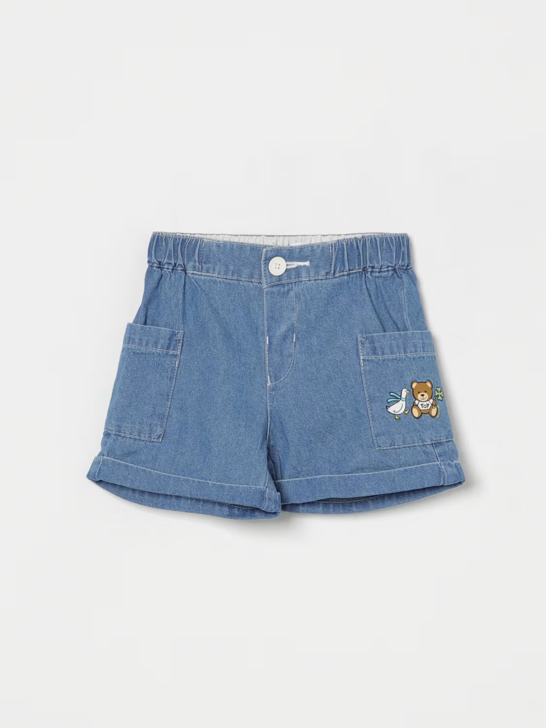 Pantaloncino in denim Teddy Bear MUQ019L0E13 40933 MOSCHINO BABY 