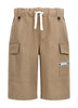 Short cargo pants with application