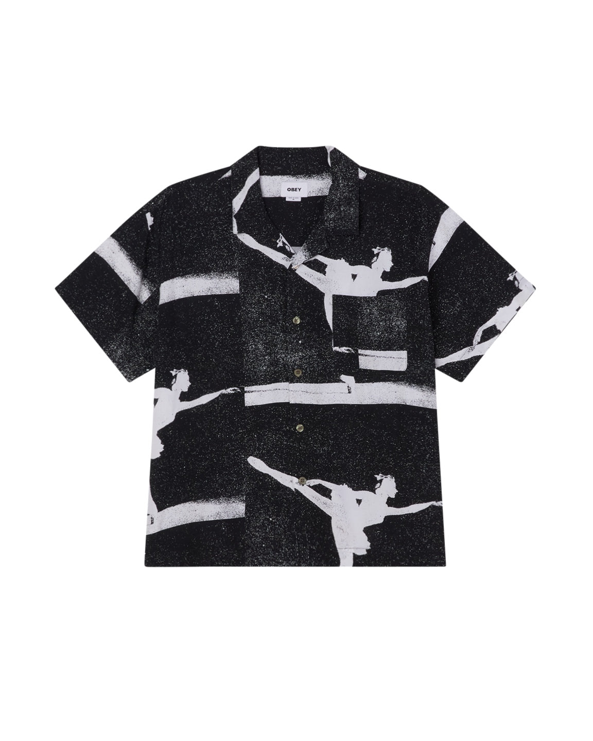 Camicia in viscosa maniche corte 181210431 BKM OBEY 