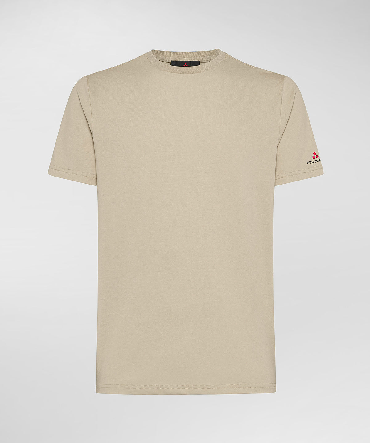 Zole 02 T-Shirt in Piquet stretch di cotone e seta amaretto PEU5470 859 PEUTEREY 