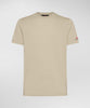 Zole 02 T-Shirt in Piquet stretch di cotone e seta amaretto