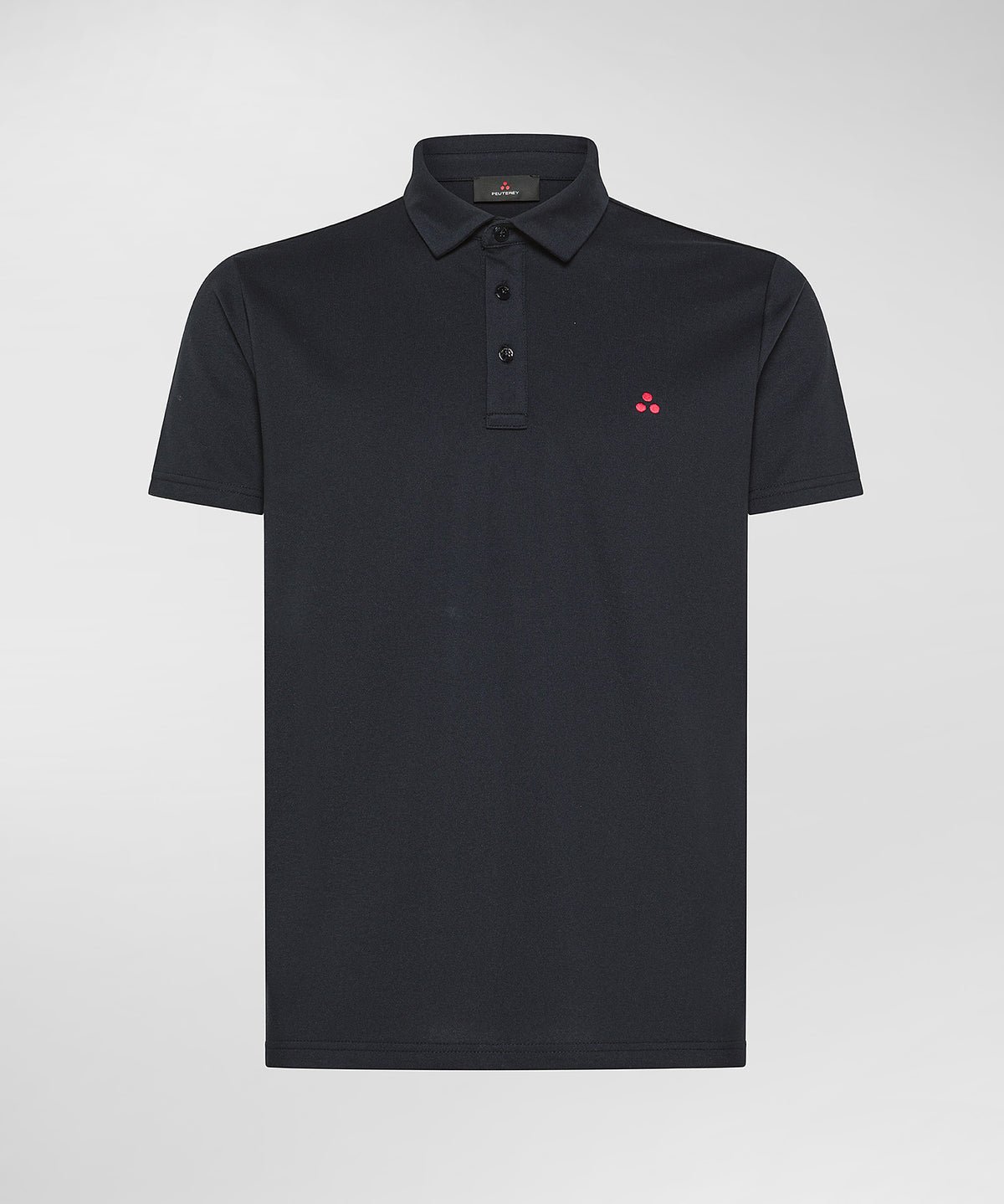 Mezzola 02 Polo in Piqué di cotone stretch blu grafite PEU5471 215 PEUTEREY 