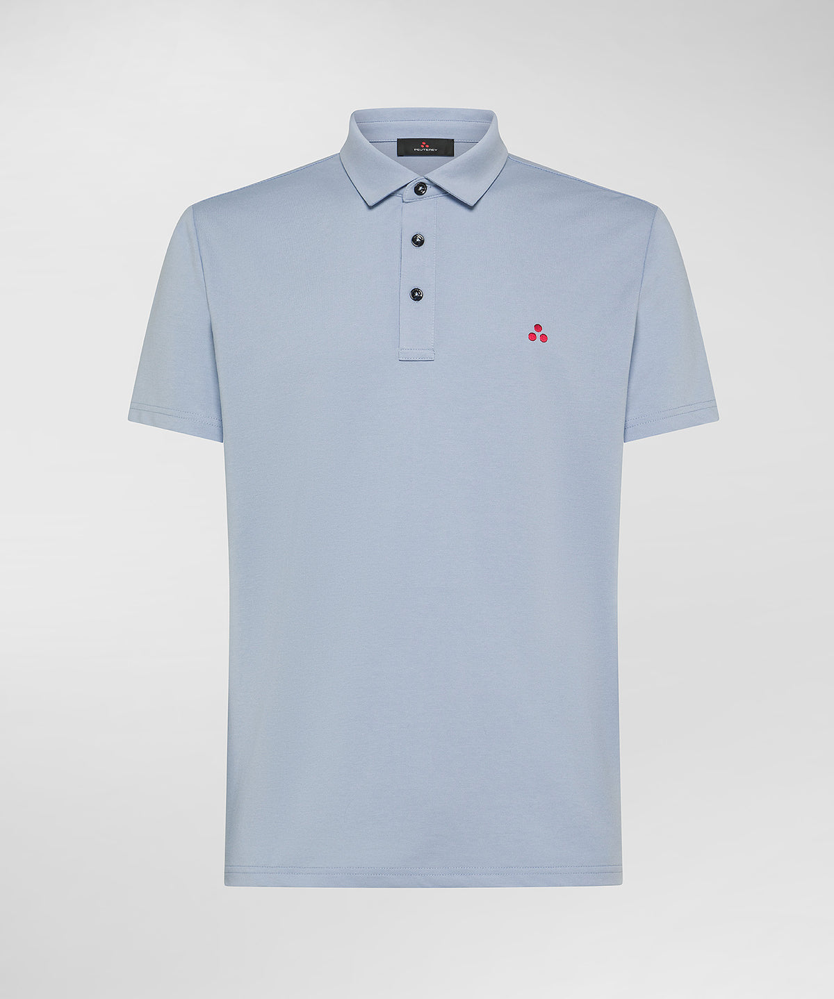 Mezzola 02 Polo in Piqué di cotone stretch blu fumo PEU5471 289 PEUTEREY 