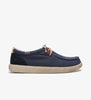 Cotton and suede shoe