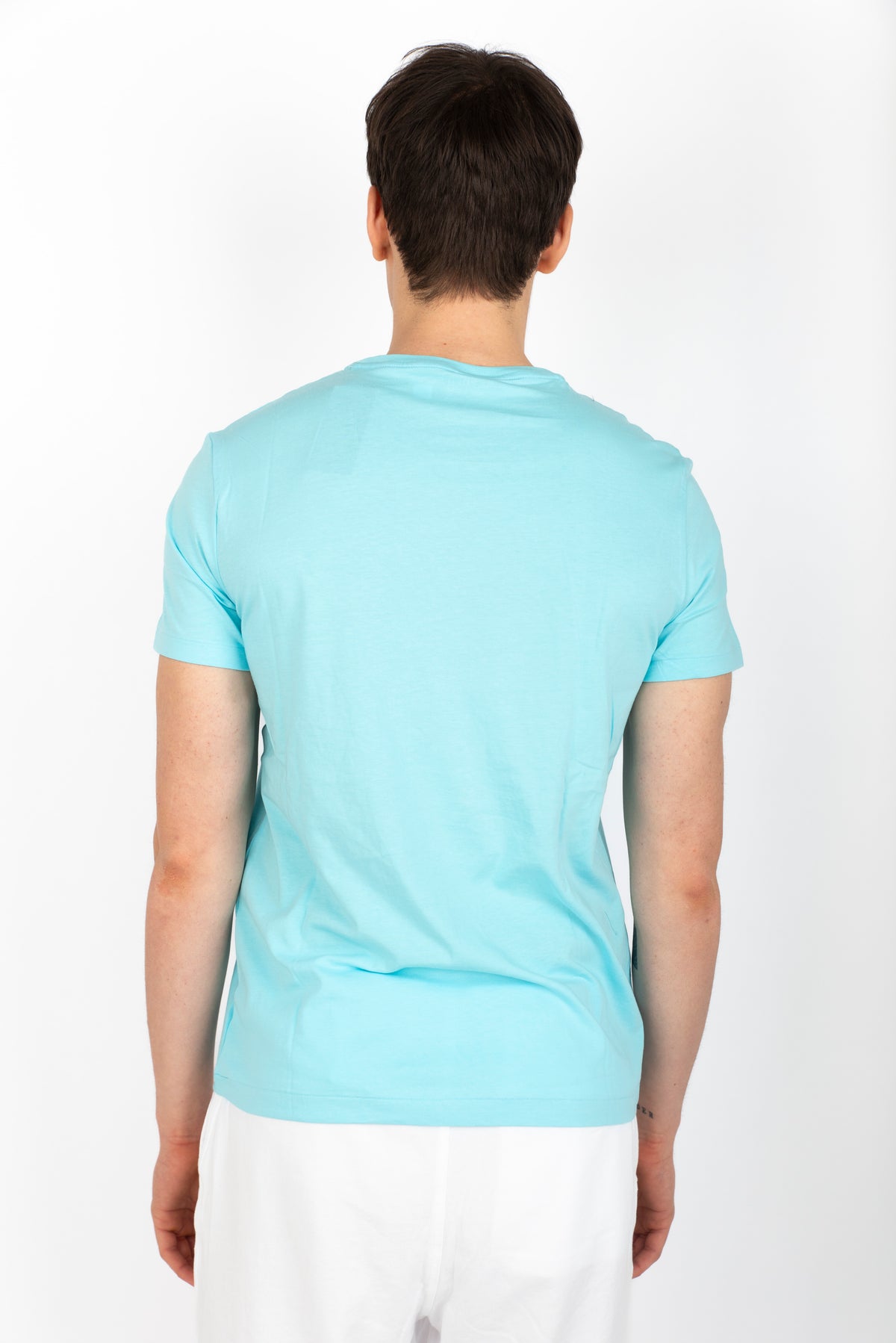 Maglietta in jersey Custom Slim-Fit aqua blue 710671438 407 POLO RALPH LAUREN 