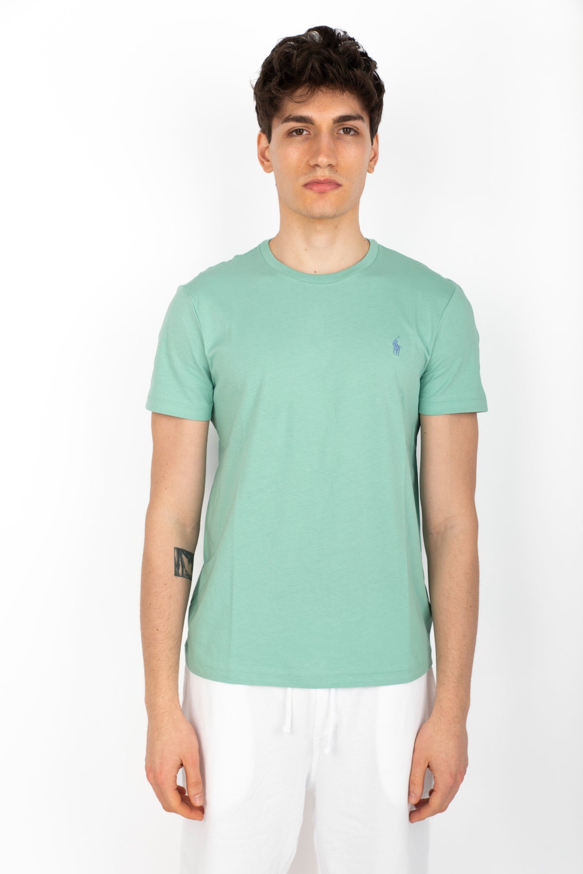 Maglietta in jersey Custom Slim-Fit celadon 710671438 415 POLO RALPH LAUREN 