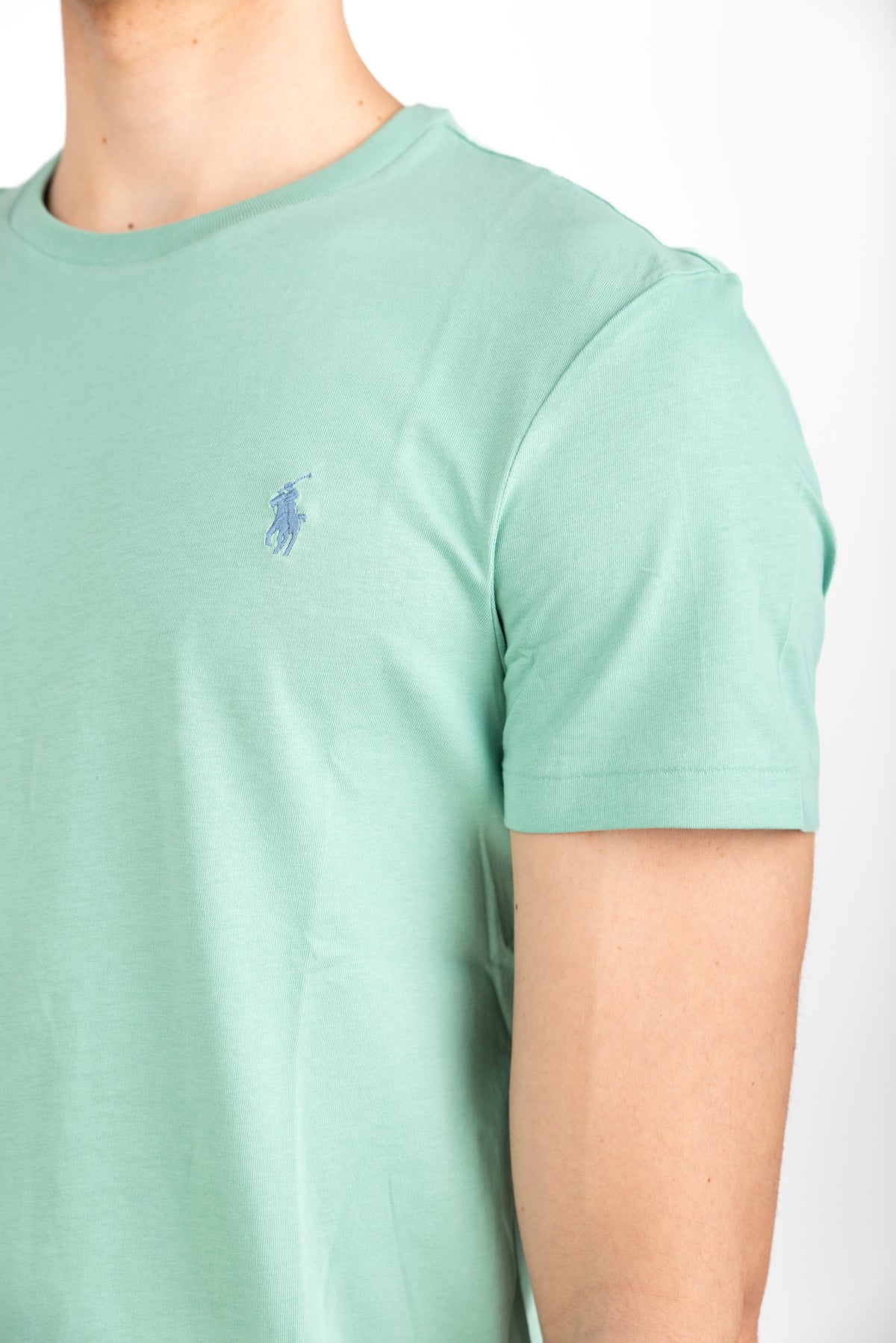 Maglietta in jersey Custom Slim-Fit celadon 710671438 415 POLO RALPH LAUREN 