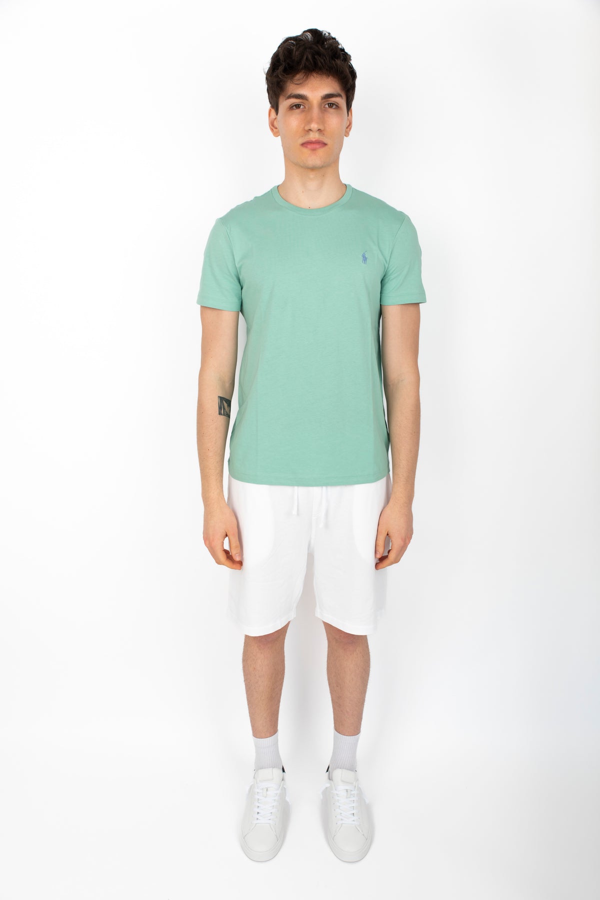 Maglietta in jersey Custom Slim-Fit celadon 710671438 415 POLO RALPH LAUREN 