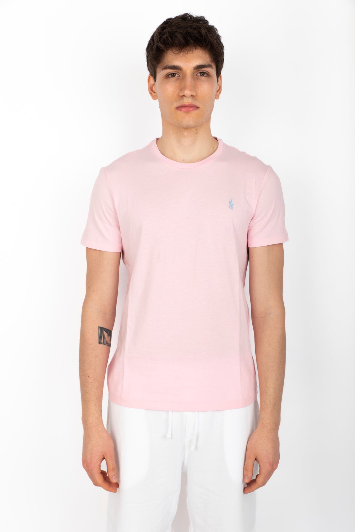 Maglietta in jersey Custom Slim-Fit bath pink 710671438 417 POLO RALPH LAUREN 