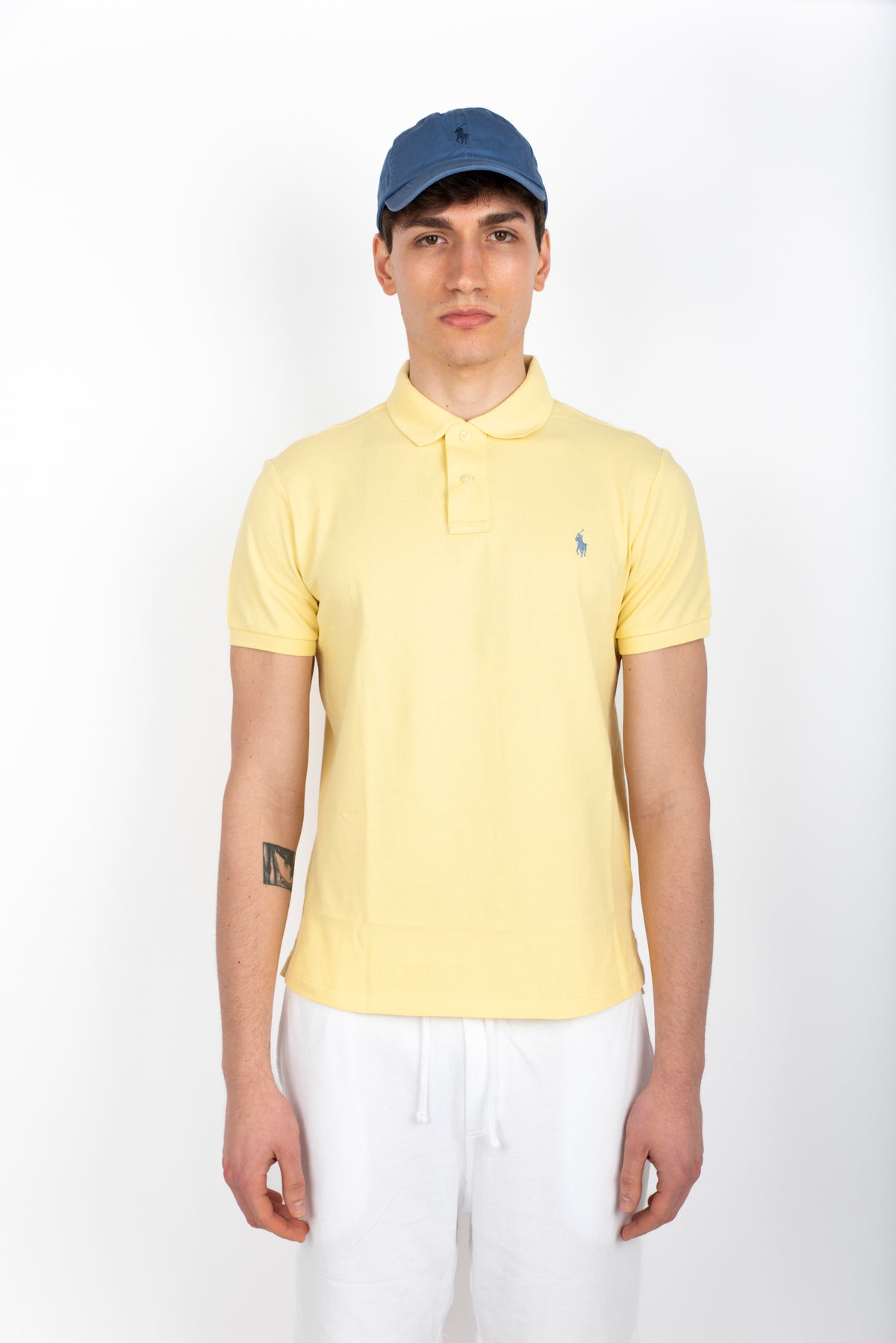 Polo oro resort in piqué Slim Fit  710680784 421 POLO RALPH LAUREN 