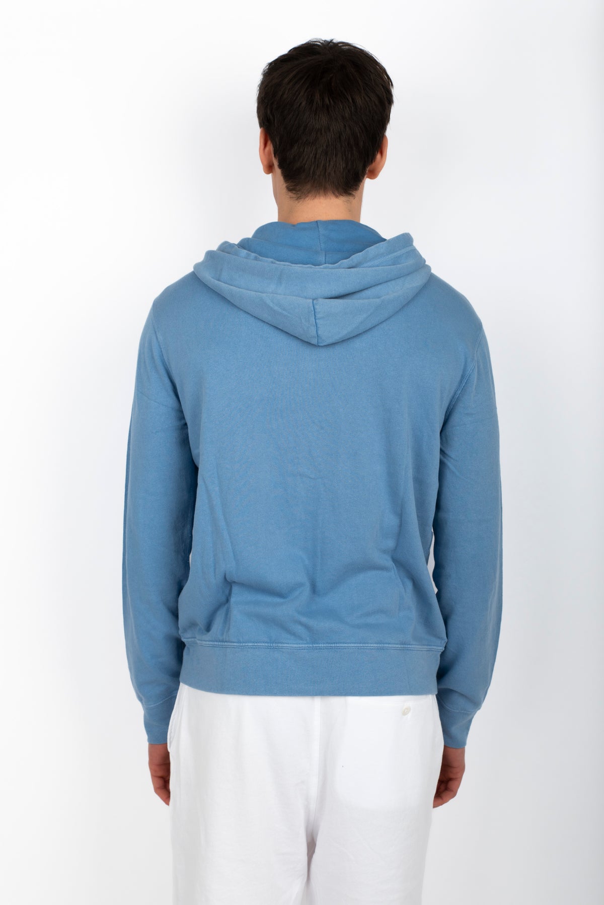 Felpa blu in spugna spa con cappuccio  710706348 020 POLO RALPH LAUREN 