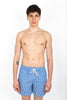 Traveler Swim Short Cruise Royal Gingham boxer swimsuit with vichy print