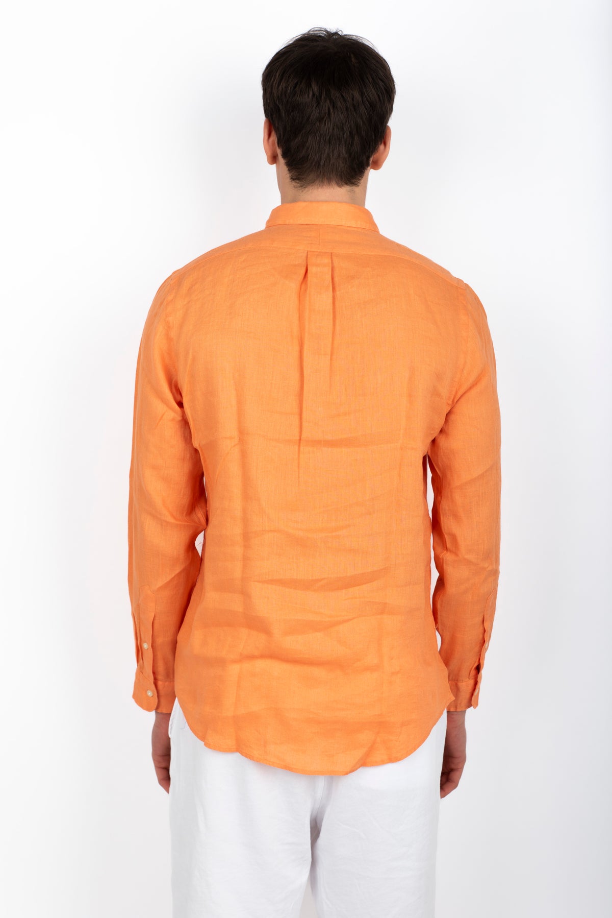 Camicia in lino Slim Fit blu ufficio  710968915 009 POLO RALPH LAUREN 
