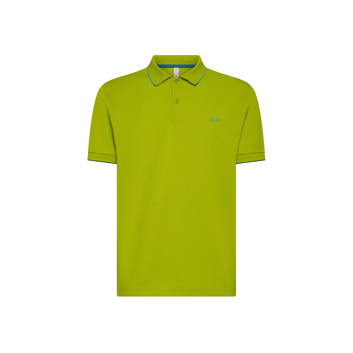 Polo con riga a contrasto A35110 42 SUN68 