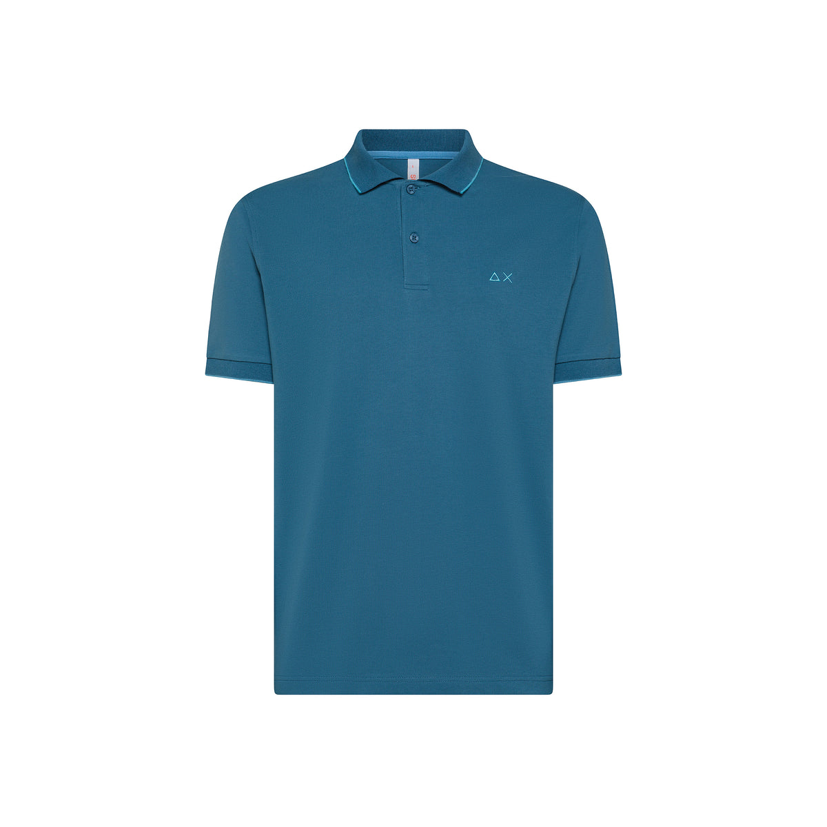 Polo con riga a contrasto A35110 80 SUN68 