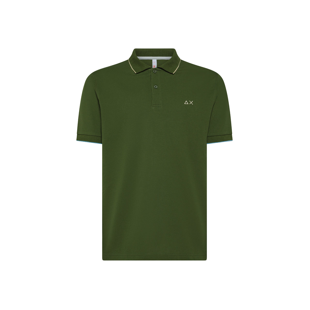 Polo con riga a contrasto A35110 37 SUN68 