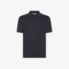 Cotton knit polo shirt