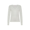 Maglia con scollo a V in cotone