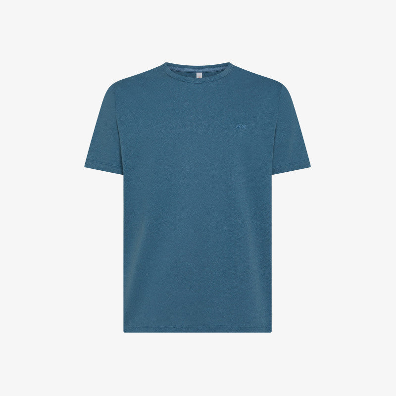 T-shirt in lino T35132 80 SUN68 
