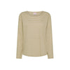 Striped linen and cotton T-shirt