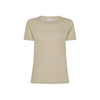 T-shirt in lino e cotone a righe