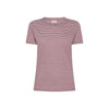 T-shirt in lino e cotone a righe