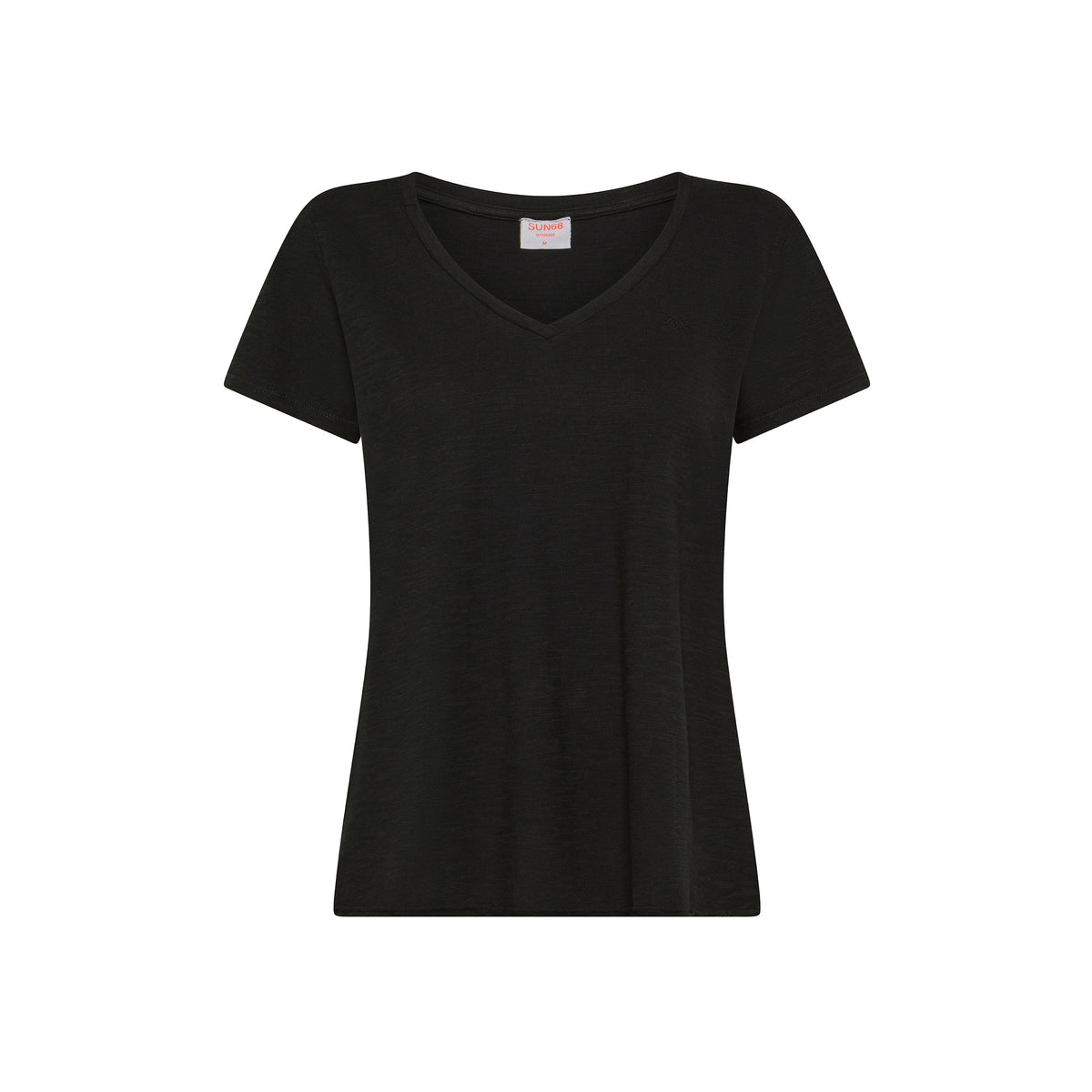 T-shirt con scollo a V in cotone T35240 11 SUN68 