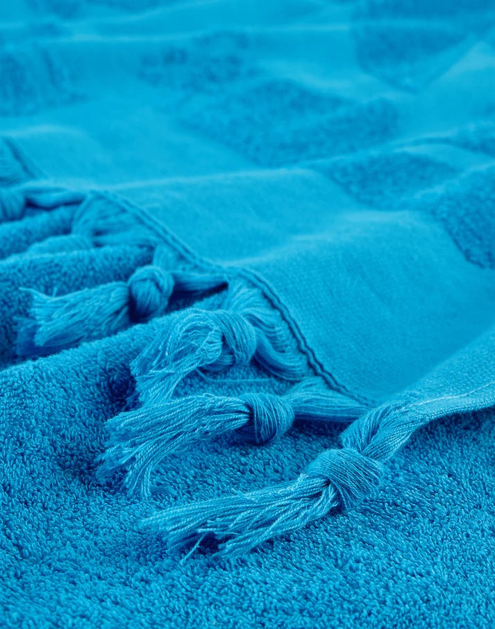 Telo in doppio strato Fouta e spugna con stampa SK23 Bilberry AM367ATC1023 A7423 SUNDEK 