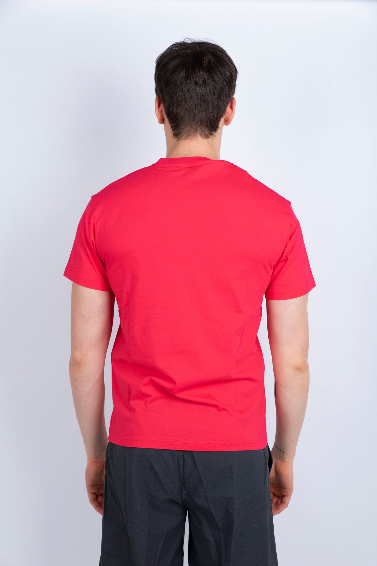 T-shirt girocollo con logo rossa M129TEJ78OT A6400 SUNDEK 